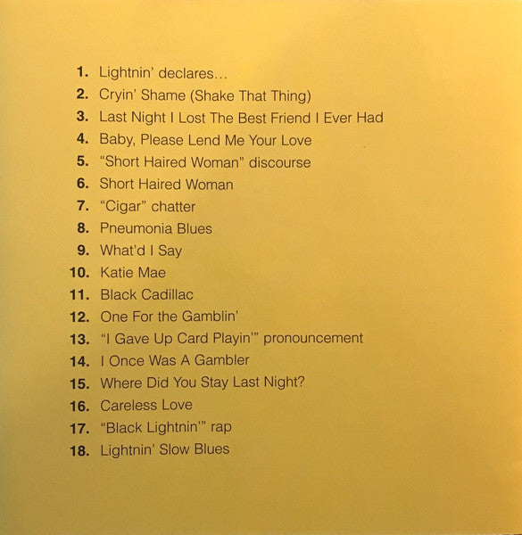 Lightnin' Hopkins : In The Key Of Lightnin' (CD)