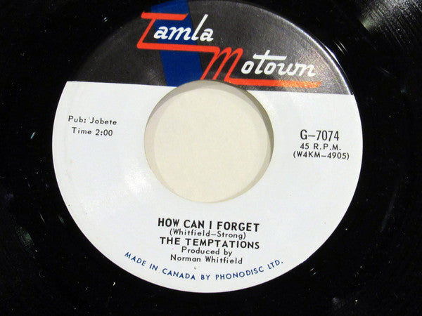 The Temptations : Please Return Your Love To Me / How Can I Forget (7", Single)