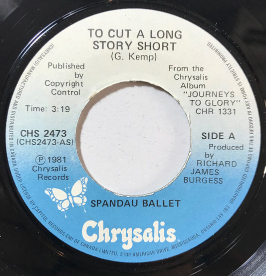 Spandau Ballet : To Cut A Long Story Short (7")