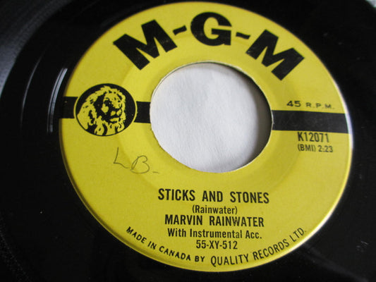 Marvin Rainwater : Sticks And Stones  (7", Single)