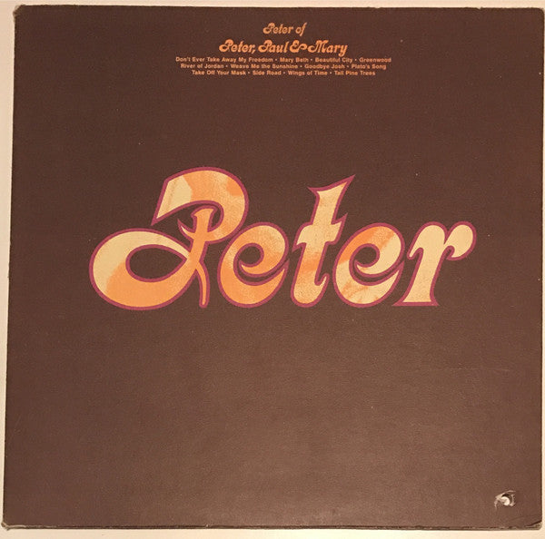Peter Yarrow : Peter (LP, Album)