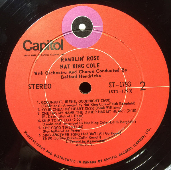 Nat King Cole : Ramblin' Rose (LP, Album, RE)