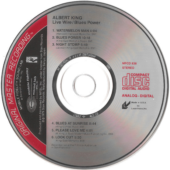 Albert King : Live Wire / Blues Power (CD, Album, RE, RM)