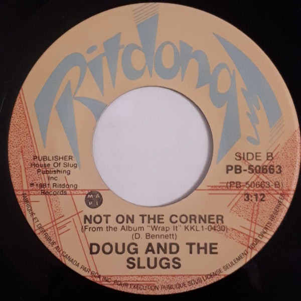 Doug And The Slugs : Partly From Pressure (7", Single)