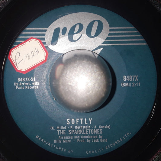 The Sparkletones : Softly (7")