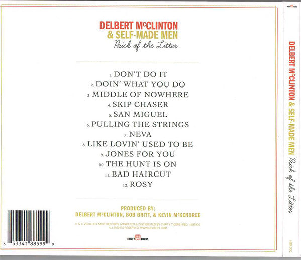 Delbert McClinton & Self-Made Men : Prick Of The Litter (CD, Album)