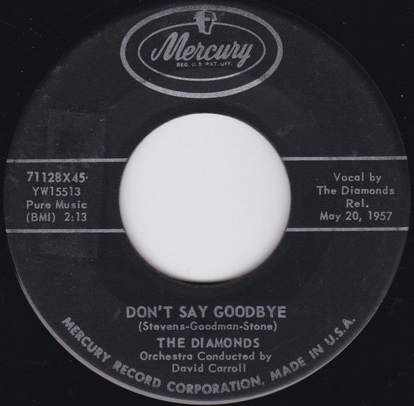 The Diamonds : Words Of Love (7", Single, Ind)