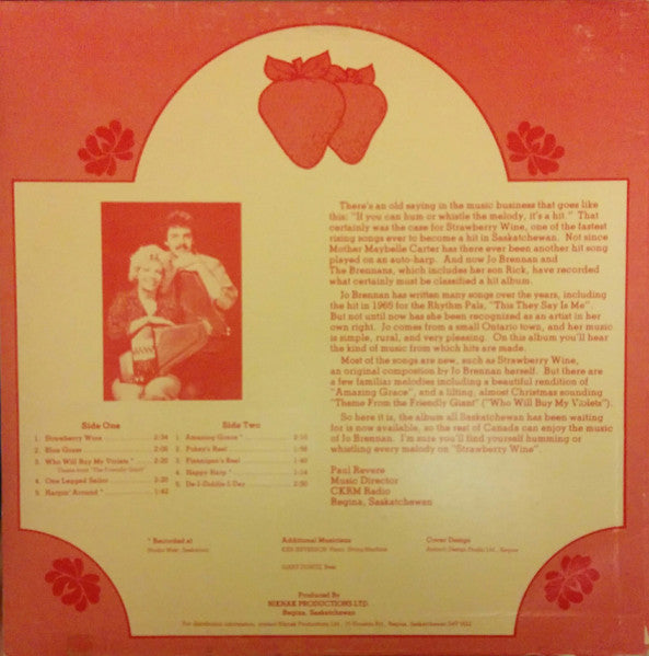 Jo Brennan : Strawberry Wine (LP, Album)