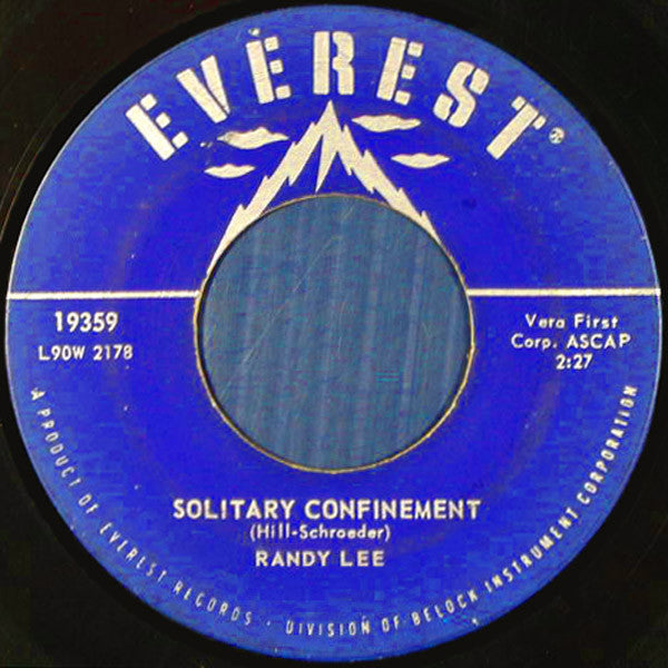 Randy Lee (2) : Solitary Confinement (7")