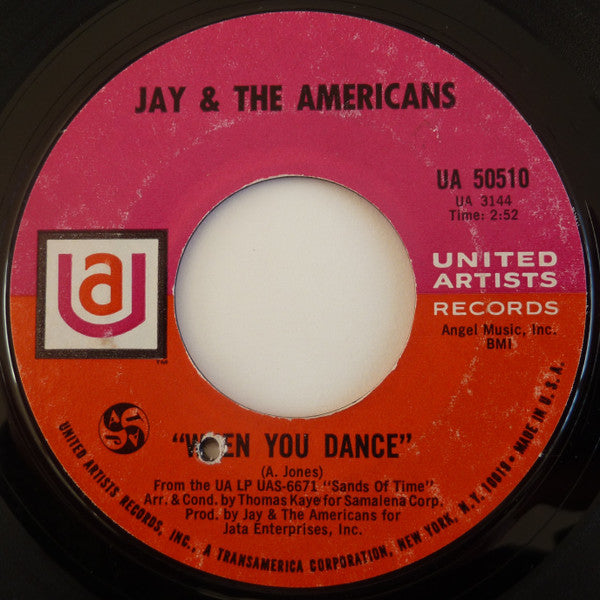 Jay & The Americans : When You Dance / No, I Don't Know Her  (7", Single, Styrene)
