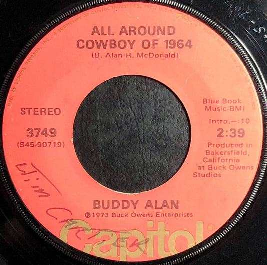 Buddy Alan : All Around Cowboy Of 1964 / You Are My Everything (7", Single)