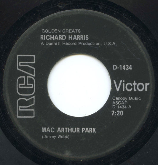 Richard Harris : Mac Arthur Park / The Yard Went On Forever (7", RE)