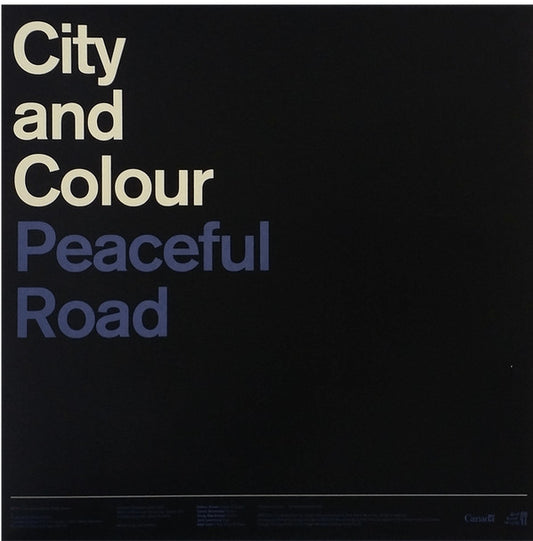 City And Colour : Peaceful Road / Rain (12", Single, Ltd, Bon)