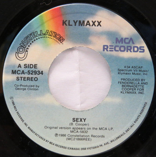 Klymaxx : Sexy (7", Single)