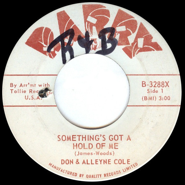 Don & Alleyne Cole : Something's Got A Hold Of Me / Gotta Find My Baby (7", Single)