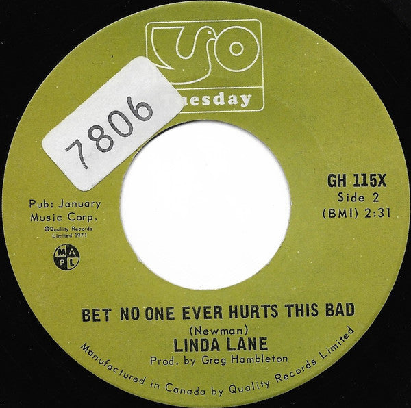 Linda Lane* : (The Best Part Of) Breakin' Up (7", Single)