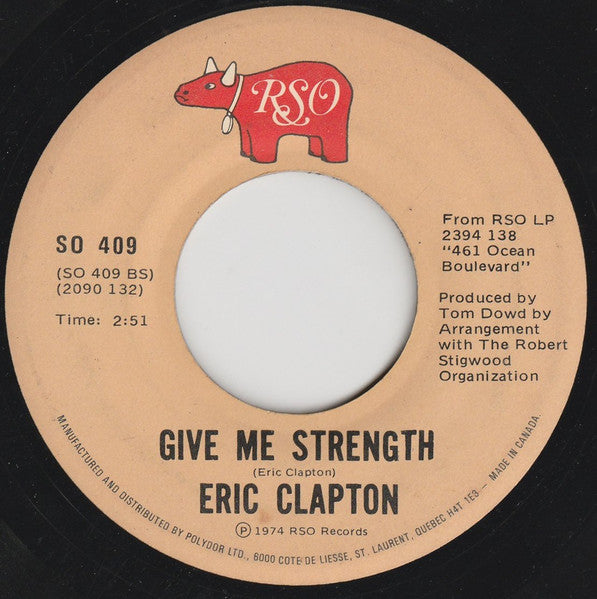 Eric Clapton : I Shot The Sheriff (7", Single)