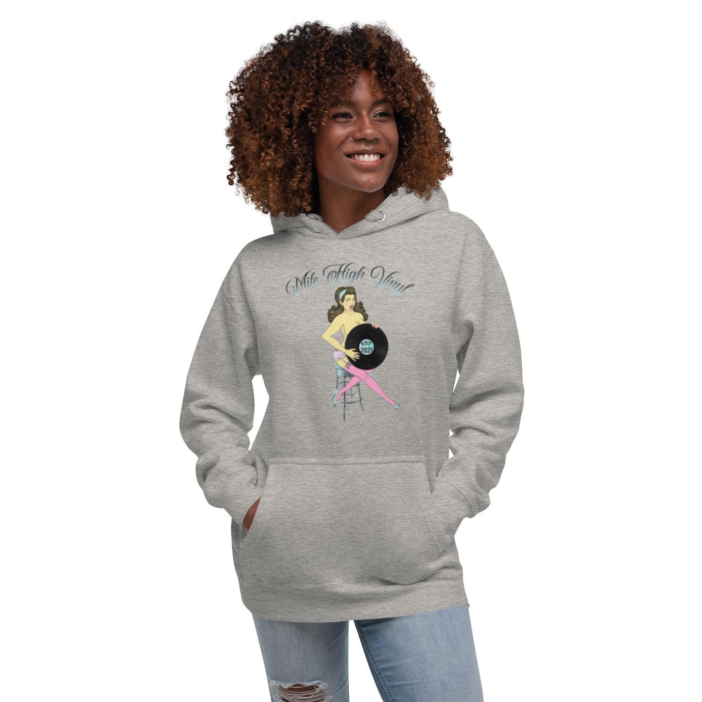 Mile High Vinyl Original Logo Unisex Hoodie