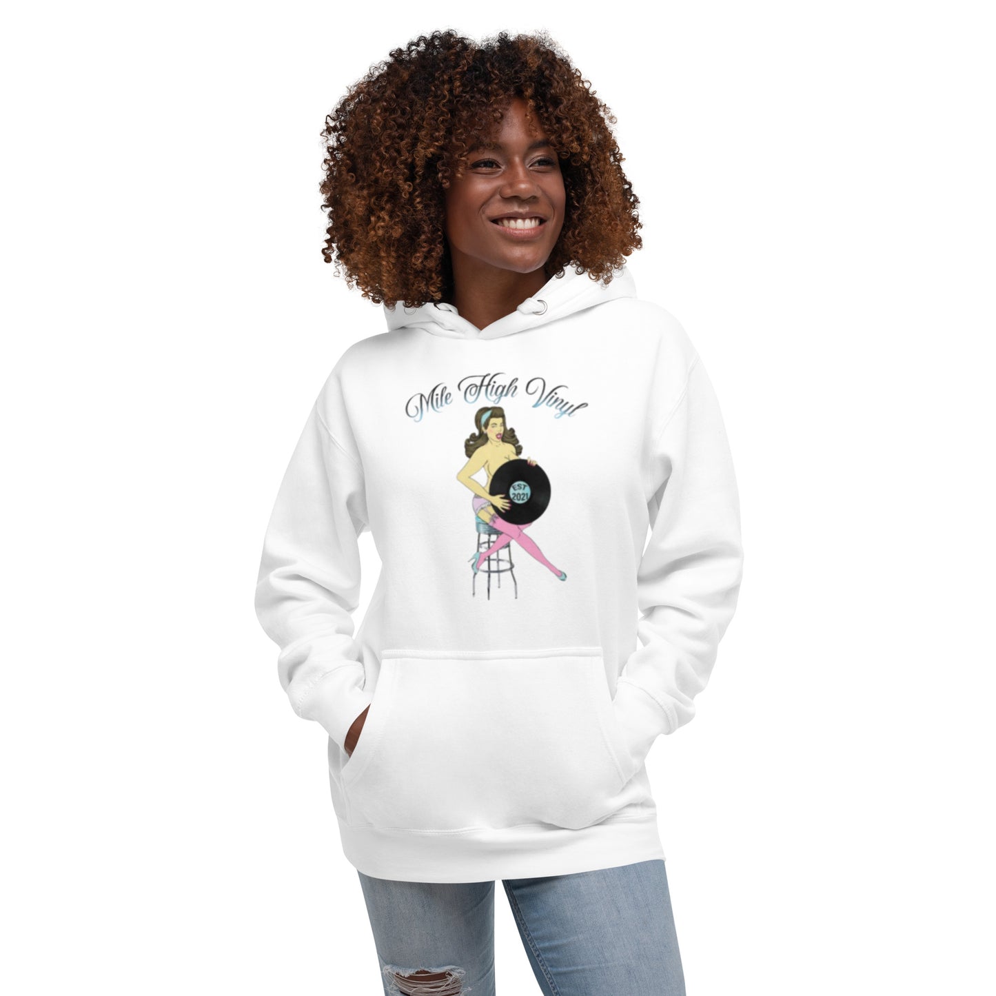 Mile High Vinyl Original Logo Unisex Hoodie