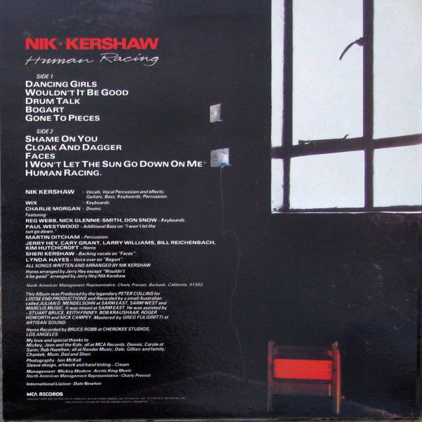 Nik Kershaw : Human Racing (LP, Album)