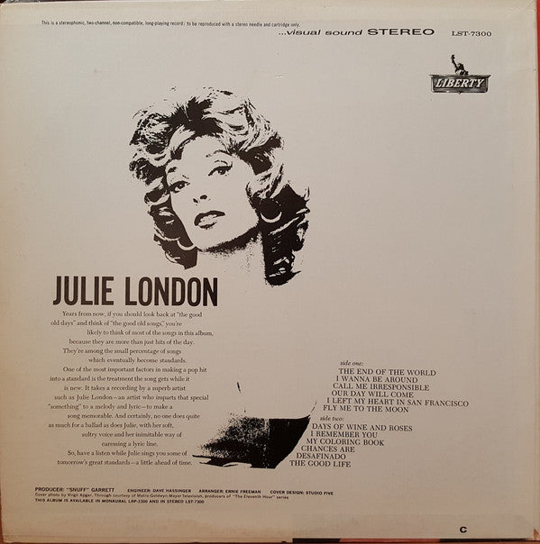 Julie London : The End Of The World (LP, Album)