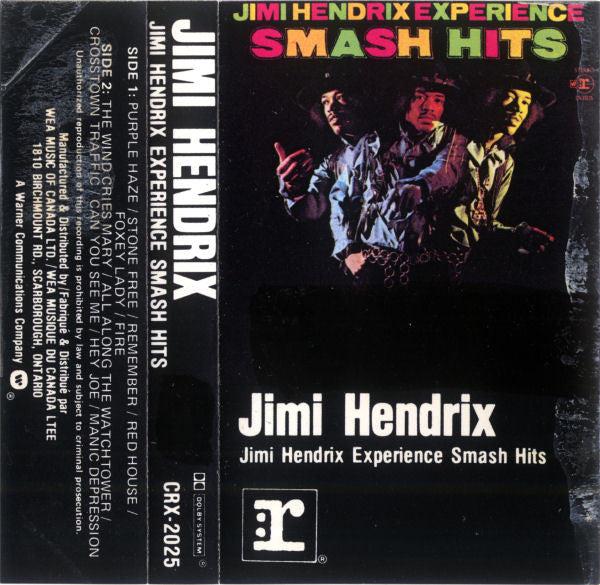 Buy The Jimi Hendrix Experience : Smash Hits (Cass, Comp, RE, Dol