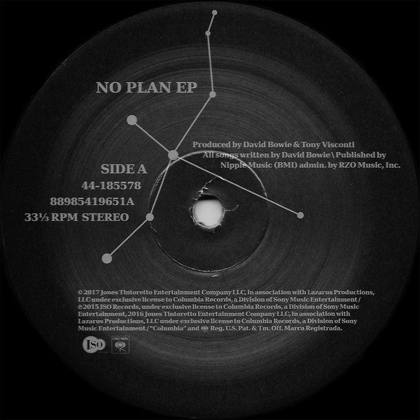 David Bowie : No Plan EP (12", S/Sided, EP, Etch, 180)