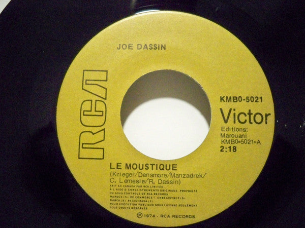 Joe Dassin : Le Moustique / Salut Les Amoureux (7", Single)