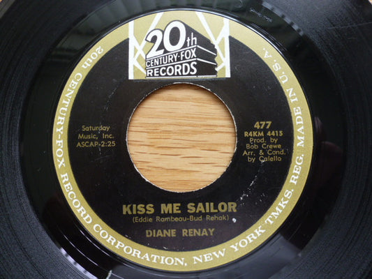Diane Renay : Kiss Me Sailor (7", Single, Styrene)