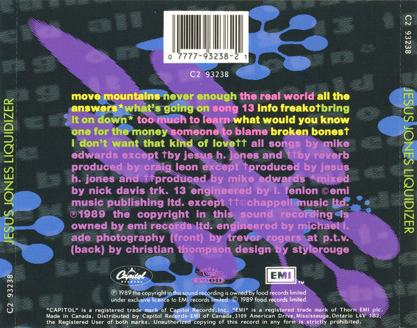 Jesus Jones : Liquidizer (CD, Album)