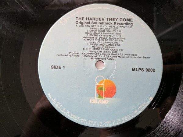 Various : The Harder They Come (Original Soundtrack Recording) (LP, Comp, Gat)