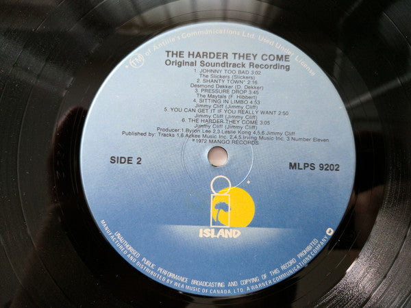 Various : The Harder They Come (Original Soundtrack Recording) (LP, Comp, Gat)