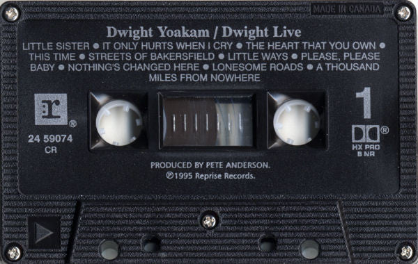 Dwight Yoakam : Dwight Live (Cass, Album, Dol)