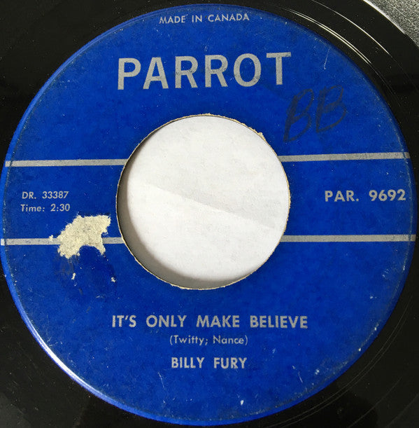 Billy Fury : It's Only Make Believe (7")