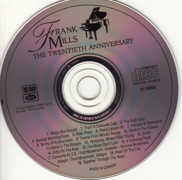 Frank Mills : The Twentieth Anniversary - Together Through The Years (CD, Comp)