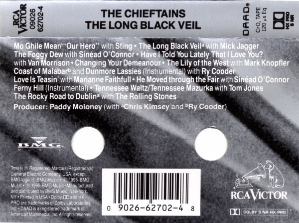 The Chieftains : The Long Black Veil (Cass, Album, Dol)