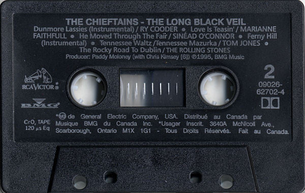 The Chieftains : The Long Black Veil (Cass, Album, Dol)