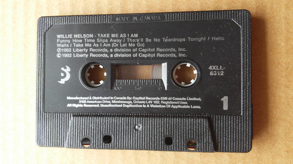 Willie Nelson : Take Me As I Am (Cass, Album, Comp)