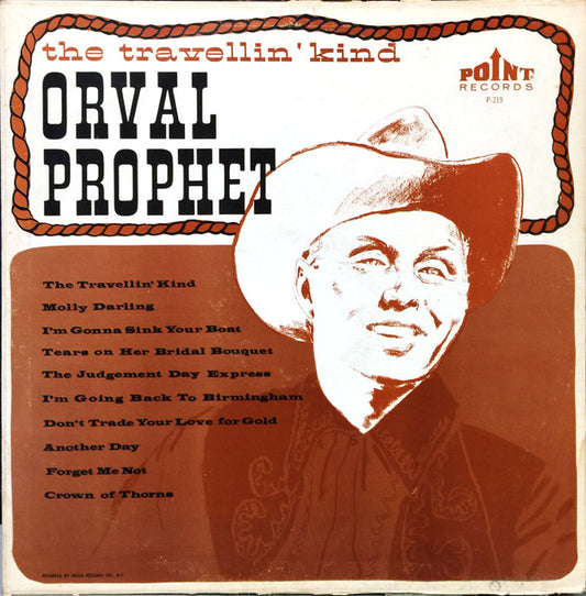 Orval Prophet : The Travellin' Kind (LP, Mono)
