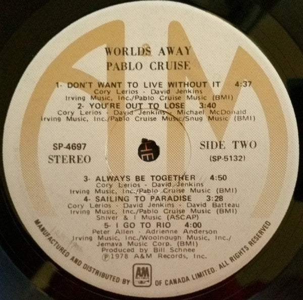 Pablo Cruise : Worlds Away (LP, Album)