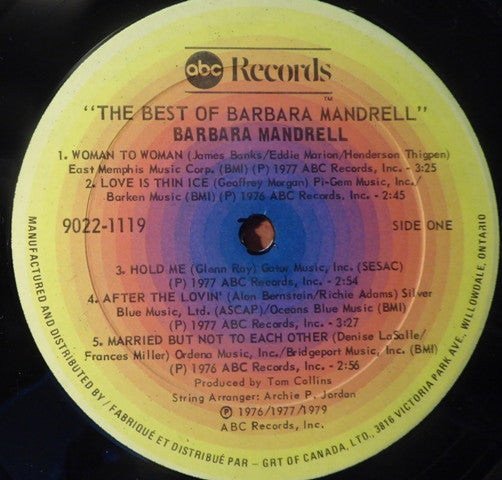 Barbara Mandrell : The Best Of Barbara Mandrell (LP, Comp)