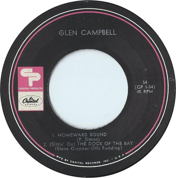 Glen Campbell : Homeward Bound / (Sittin' On) The Dock Of The Bay (7", EP)