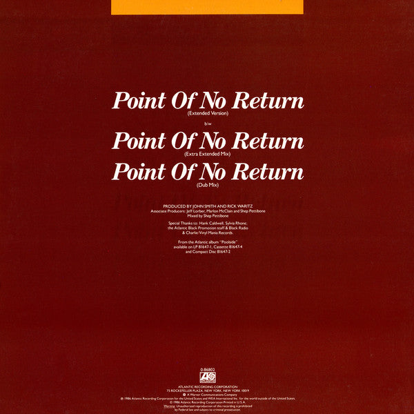 Nu Shooz : Point Of No Return (12", Spe)