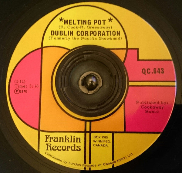 The Dublin Corporation : Melting Pot (7", Single)