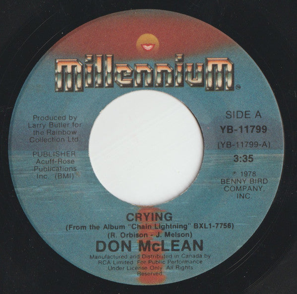 Don McLean : Crying (7", Single)