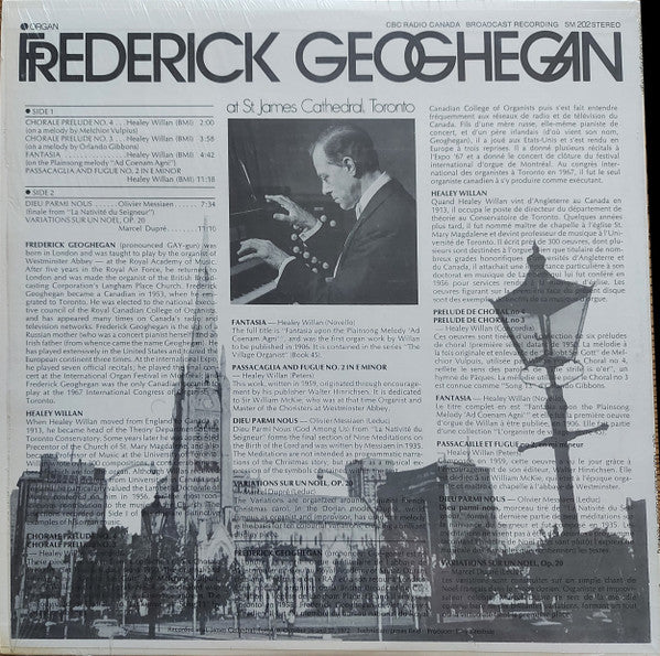 Frederick Geoghegan : At St. James Cathedral, Toronto (LP, Album)