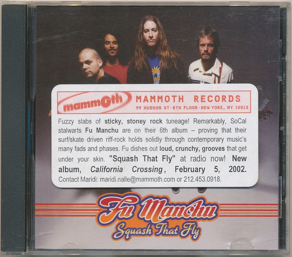 Fu Manchu : Squash That Fly (CD, Single, Promo)