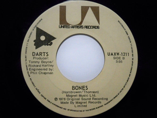 Darts : The Boy From New York City / Bones (7", Single)