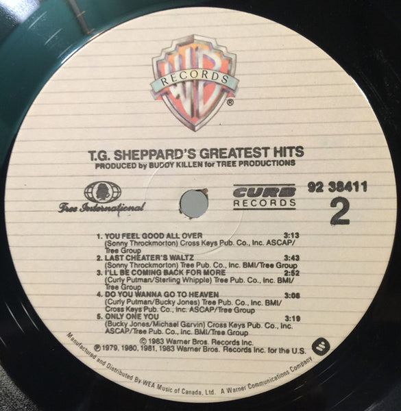 T.G. Sheppard : T.G. Sheppard's Greatest Hits (LP, Comp)