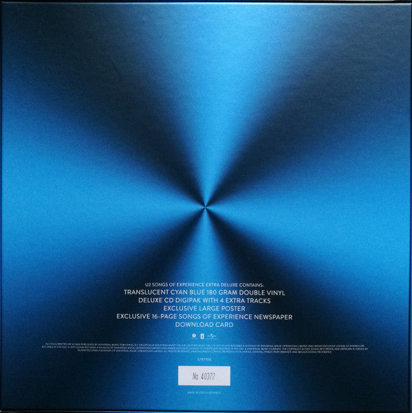 U2 - Songs Of Experience (Box, Dlx, Num + 2xLP, Album, Cya + CD, Album,  Car) (Very Good Plus (VG+))